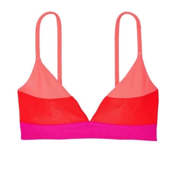 New! Beach Riot riza magenta colorblock top 24986 - Picture 1 of 9